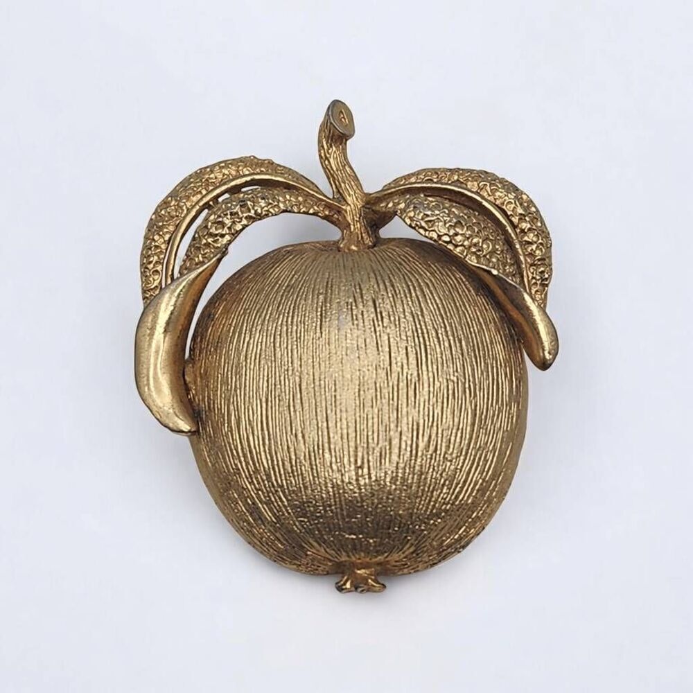 Vintage Sarah Coventry Gold Tone Fruit Brooch